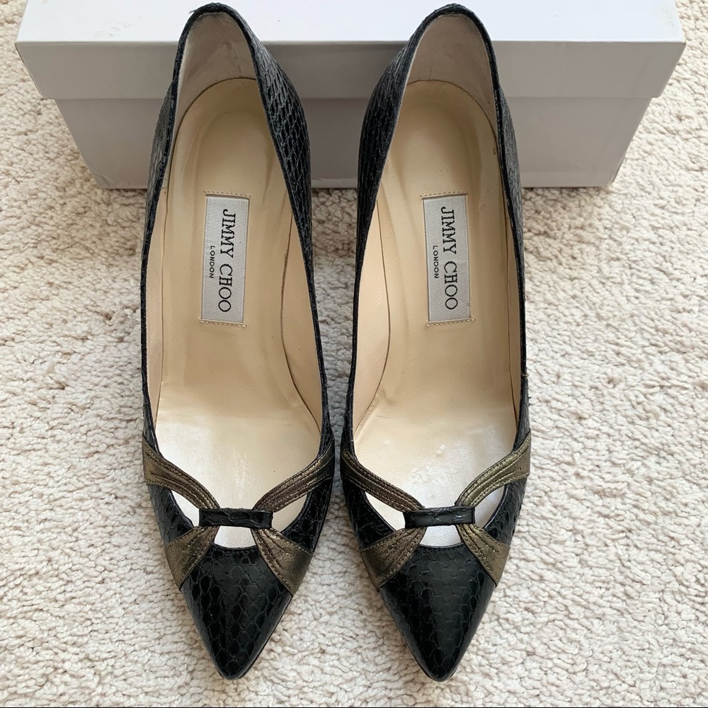 Jimmy Choo Elaphe Pointed Pumps - image 1